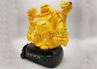 Piala Resin Poli Kustom, Berlapis Emas Kerajinan Buddha Tertawa