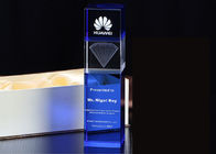 Blue K9 Crystal Trophy Cup Menggunakan Kompetisi Besar Dengan Logo 3D Laser Engraving