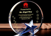 Piala Piala Kristal Bentuk Bulat, Custome Logo Crystal Glass Awards
