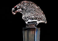 Desain Khusus Piala Kristal Kaca Eagle Head Untuk Karyawan Bisnis