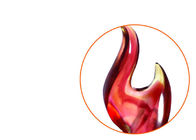 Piala Penghargaan Logo Glaze Tinggi Berwarna 35cm Layanan Logo Kustom Diterima