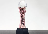 Piala Piala Resin Kustom Dengan Bola Kristal Untuk Penghargaan Akhir Tahun Sepak Bola