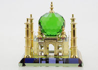 Miniatur Crystal Taj Mahal Replika 80 * 80 * 70mm Untuk Memperingati Perjalanan