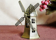 Miniatur DIY Kerajinan Hadiah Model Bangunan Terkenal Dunia Kuningan Belanda Kincir Angin