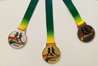 Medali Maraton Logam 70mm Medali Olahraga Kustom