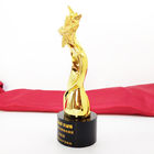 resin Top Star Award OEM Gold Trophy Cup Teks Logo Disesuaikan