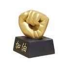 Boxing Match Award Golden Fist 9cm Resin Trophy Cup dekorasi kantor