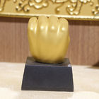 Boxing Match Award Golden Fist 9cm Resin Trophy Cup dekorasi kantor