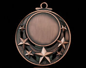 Medali Penghargaan Akademik Logam Antik Warna Emas / Perak / Perunggu Opsional
