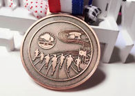 Medali Olahraga Kustom Diameter 60mm, Medali Penghargaan Lari Maraton 10km