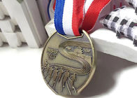 Medali Olahraga Kustom Diameter 60mm, Medali Penghargaan Lari Maraton 10km