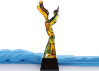 Piala Penghargaan Kustom Twisted Glaze Berwarna Modern Untuk Pekerja VIP
