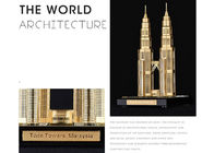 Kerajinan Dekorasi Rumah Bangunan Terkenal, Souvenir Pariwisata Menara Kembar Malaysia
