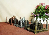 Bahan logam DIY Kerajinan Hadiah Model Bangunan Terkenal di Dunia Replika Taj Mahal India