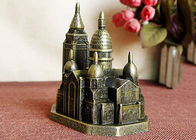 Perunggu Berlapis Kenang-kenangan Hadiah Kerajinan DIY Model Katedral Rusia Christ Arsitektur