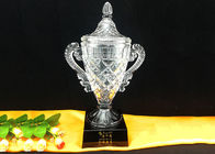 Piala Trofi Golf Frosted Carving Untuk Turnamen Golf / Klub Golf